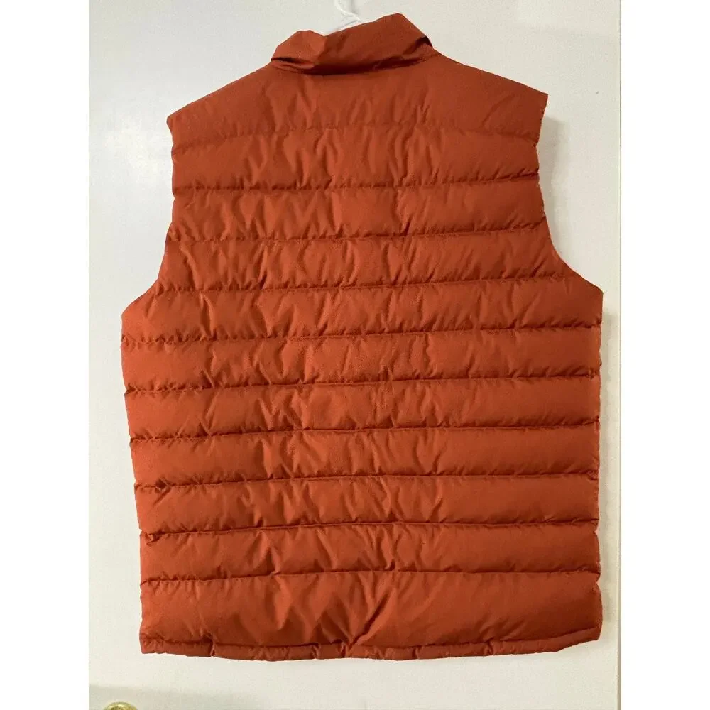 Fjallraven Greenland Down Liner Vest Men's XL Autumn Leaf Puffer Orange 82973